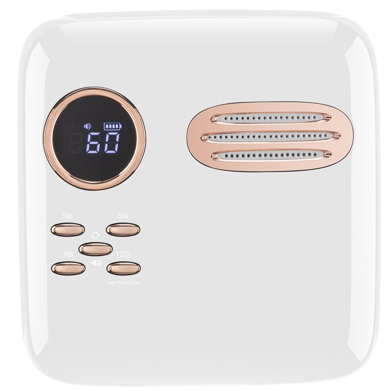 M&r 701pro lampe à ongles LED sans fil, séchoir à ongles sans fil, lumière à ongles LED rechargeable 72W, lampe à ongles LED UV en gel portable avec capteur de réglage de la minuterie et écran LCD vert