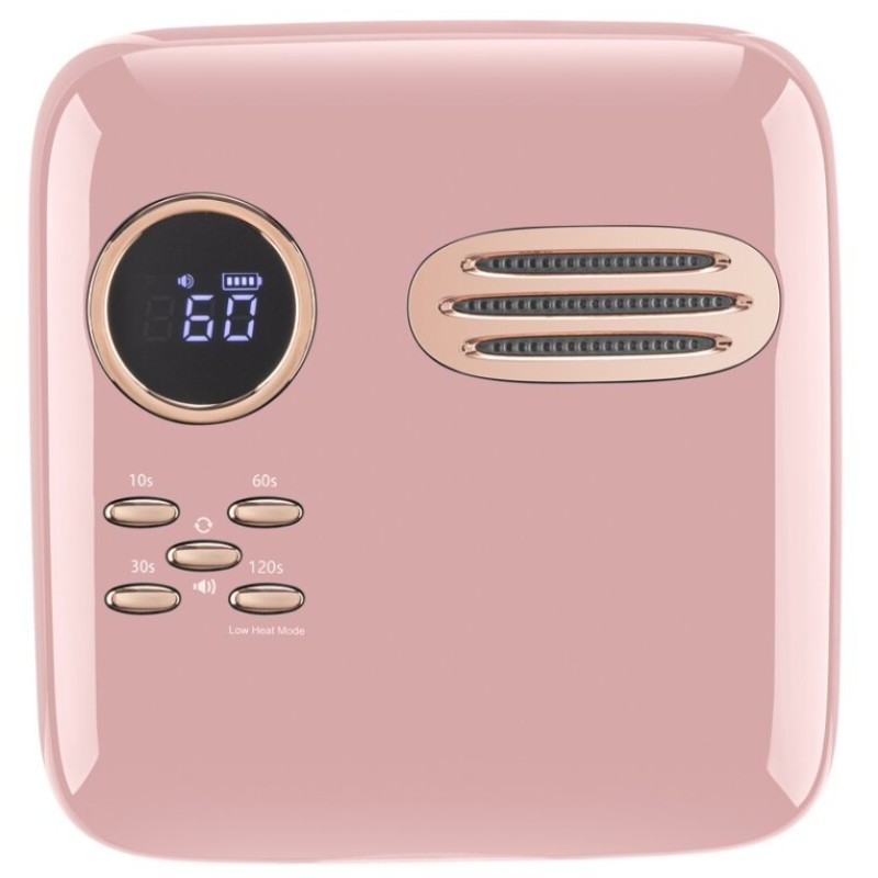 M&r 701pro lampe à ongles LED sans fil, séchoir à ongles sans fil, lumière à ongles LED rechargeable 72W, lampe à ongles LED UV en gel portable avec capteur de réglage de la minuterie et écran LCD vert